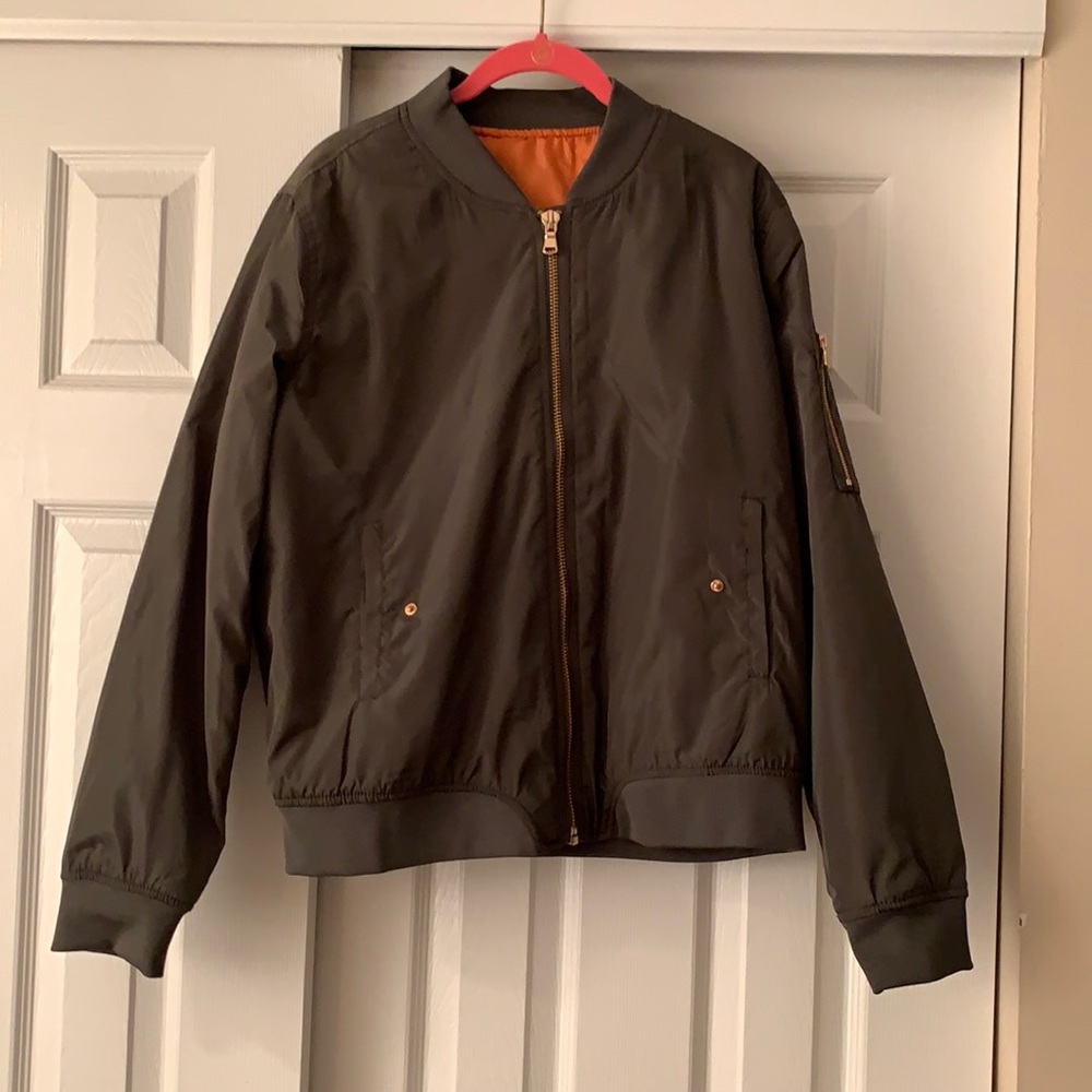 Green bomber jacket